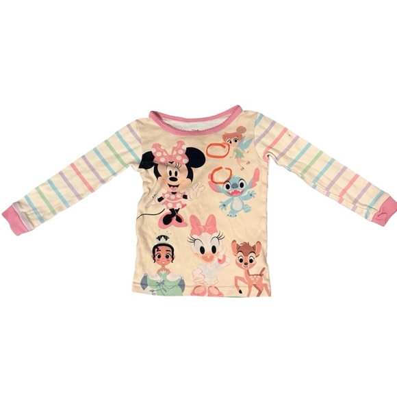 Disney 100 Toddler Pajama Set Bundle Minnie Frozen Bambi 2T - Picture 3 of 10